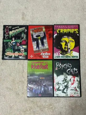 사이코빌리 DVD 5장 PSYCHOBILLY CRAMPS 로카빌리
