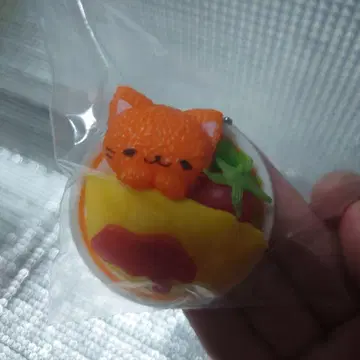 레어 헤이세이 레트로 고양이 오므라이스 키링