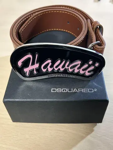DSQUARED2 Hawaii 로고 벨트 TG.S