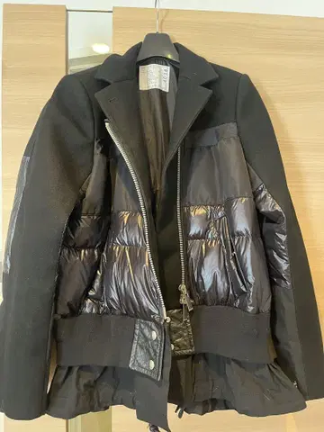sacai 명작 도킹 자켓 다운 자켓 패브릭 블루종