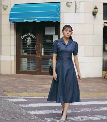 AnMILLE 코르셋 레이스업 원피스