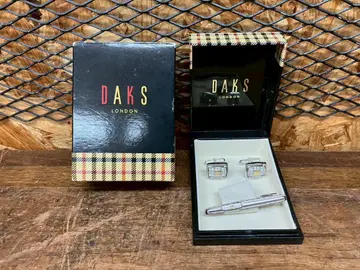 미사용 넥타이핀 커프스 단추 세트 DAKS 닥스