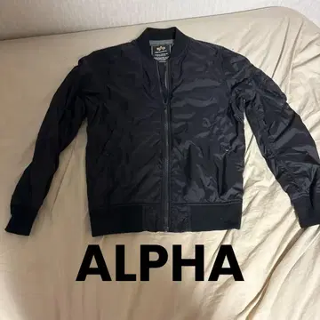 ALPHA INDUSTRIES MA-1 블랙 자켓 M