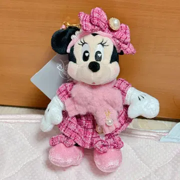 미니 트위드 봉제 인형 키링
