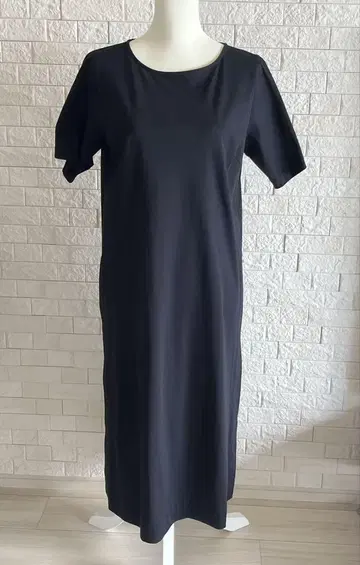DAMA 블랙 롱 원피스 깊은 슬릿 포함