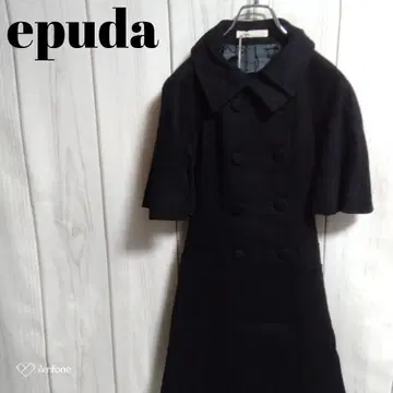 새상품 택 포함 epuda 울 코트 벨트 포함 반팔 정가 30450엔
