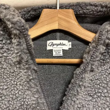 새상품급! Gymphlex 보아 플리스 자켓 그레이 사이즈 16 L~LL