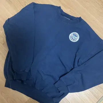 Hanes 네이비 맨투맨 U.S. DHS