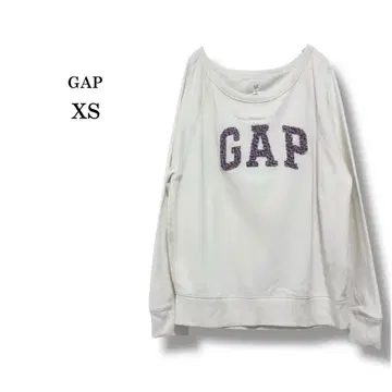 [ GAP ] 갭 여성 맨투맨 스웨트 로고 면 혼방 크림 XS