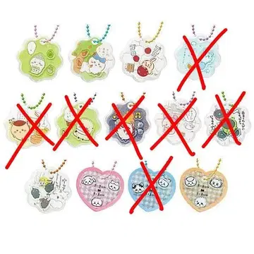 치이카와(먼작귀) 캐릭터 샤카참 구미 6종