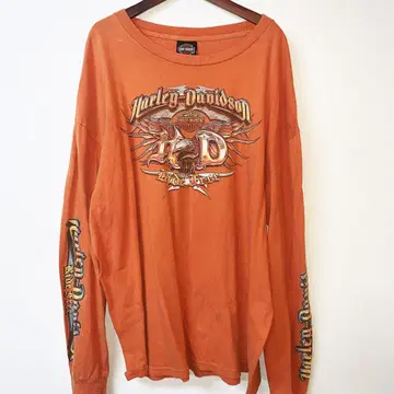 할리데이비슨 HD 로고 프린트 롱 T셔츠 바이크 바이커