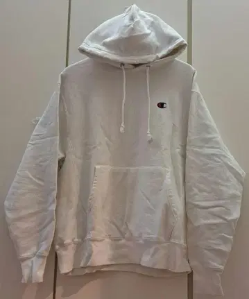 Champion 해외 복각 Reverse weave 후드티/WHITE