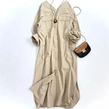 새상품급 Jena 제나 에스파스 메르베유 더블V 원피스 코튼