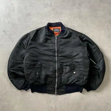 90s Schott Ma-1 플라이트 자켓 블랙
