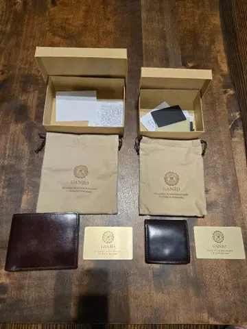 GANZO 코도반 접이식 지갑 & 코인 케이스 세트