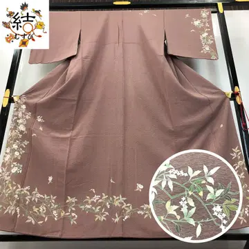 MK-1740 츠케사게 호몬기 작가 작품 아름다운 꽃 무늬 크레이프 원단