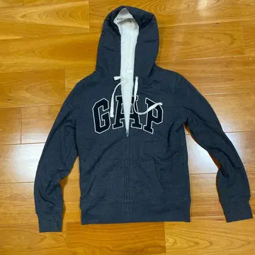 GAP 다크 그레이 풀 집업 후드티 XS