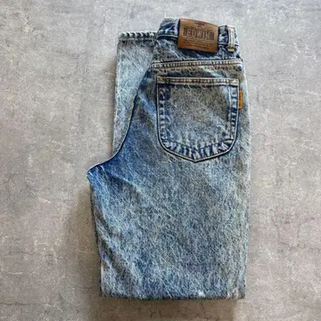 EDWIN 케미컬 워시 데님 테이퍼드 W31 청바지