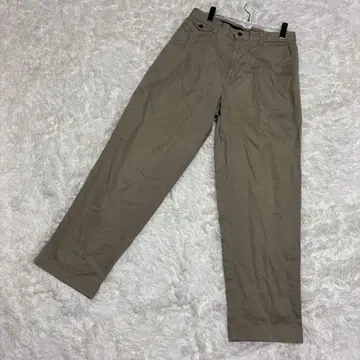 DOCKERS 다커스 베이지 치노 팬츠 스트레이트 컷 남성용 L