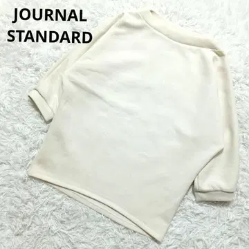 저널 스탠다드 맨투맨 티셔츠 트레이닝복 7부 소매 아이보리