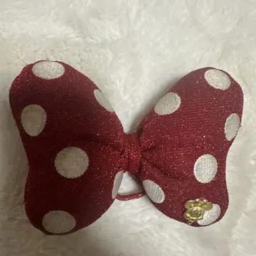 Disney Resort 도트 무늬 리본 머리끈