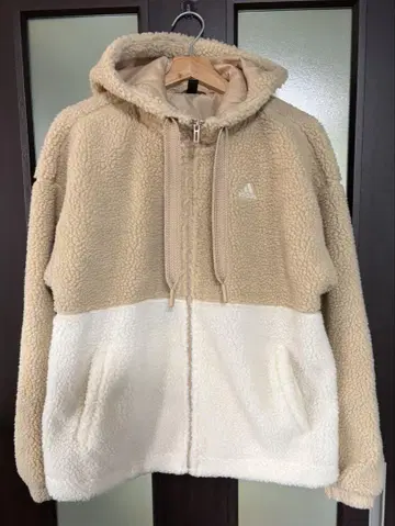 adidas 보아 자켓 베이지/화이트