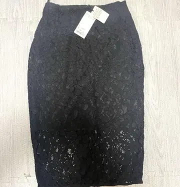 moussy 레이스 블랙 스커트