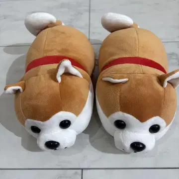 아키타견 봉제 인형 2마리 세트