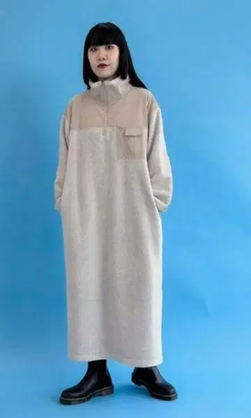 니코앤드 플리스 밀리터리 맥시 원피스