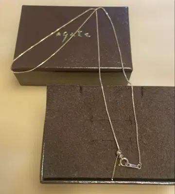 agete K10 목걸이 슬라이드 볼 조절 장치 포함 약 45cm