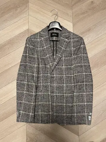 BOSS HUGO BOSS 테일러드 자켓 체크 무늬