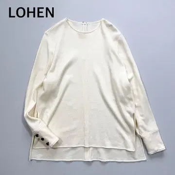 LOHEN 로헨 울 볼륨 슬리브 저지 블라우스