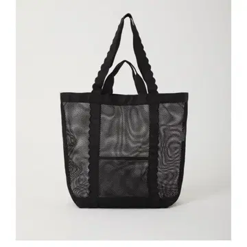 elu Fleur tote bag -MESH-Black