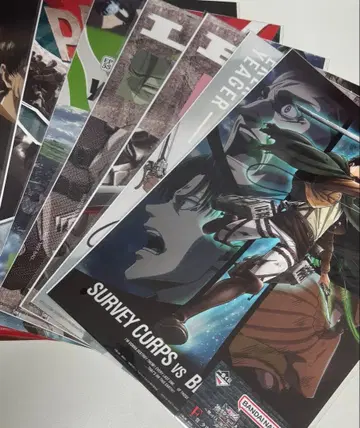 제일복권 진격의 거인 F상 클리어 포스터 7종