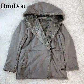 DouDou 페이크 무스탕 코트 프리 사이즈