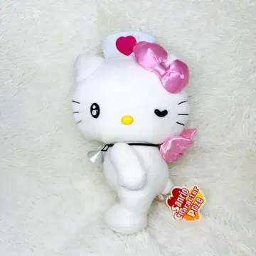 레어 새상품급 택 있음 키티 간호사 엔젤 봉제 인형 천사