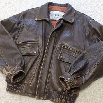 90s 빈티지 구제 의류 양가죽 충전솜 가죽 자켓