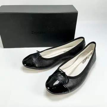 repetto 발레 슈즈 플랫 펌프스 가죽 블랙