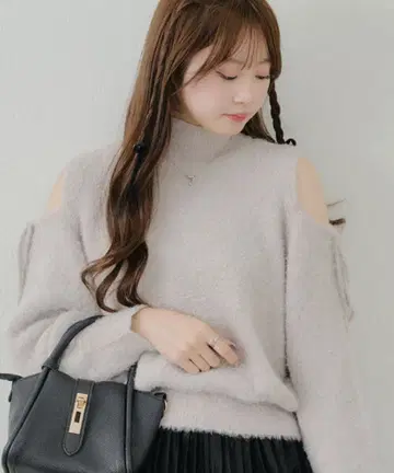 OLIVE des OLIVE 올리브 데 올리브 시스루 샤기 니트