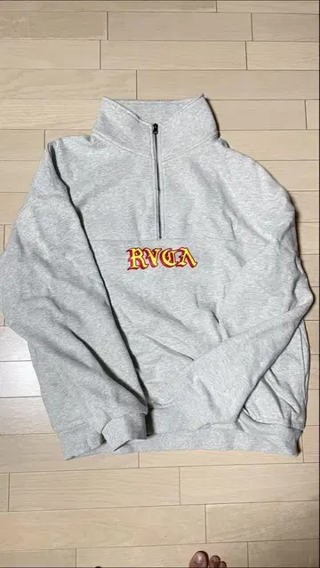 RVCA 하프 지퍼 후드티 L 사이즈