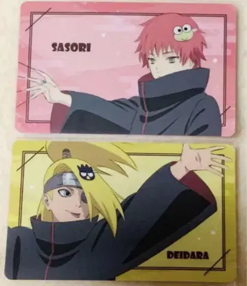 NARUTO 사소리 데이다라 산리오 카드