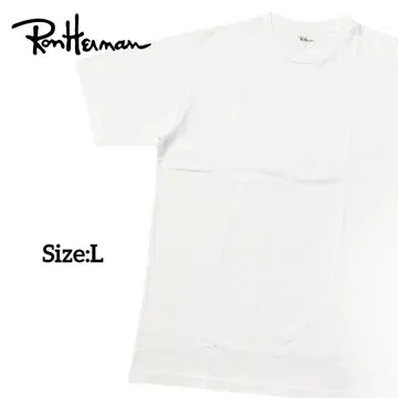 론 헤르만/화이트 T셔츠/Size:L/익명 배송/무료배송