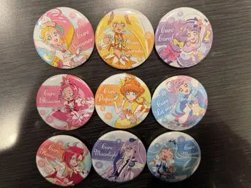 극장 한정판 하트캐치 프리큐어 캔뱃지 9개 세트