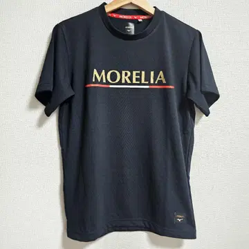 MORELIA 로고 셔츠 블랙 미즈노 반팔 블랙 M