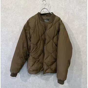 Eddie Bauer 다운 자켓 구제 의류 브라운 브라운 올리브 옥색