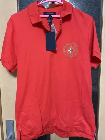 타미 힐피거 남성용 피케 셔츠 상의 L 사이즈