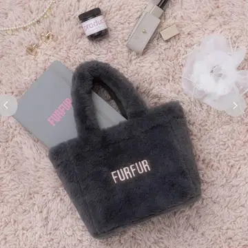 FURFUR 에코 퍼 토트백 & 미니 참