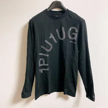 1PIU1UGUALE3 RELAX 큐빅 장식 긴팔 티셔츠 롱티