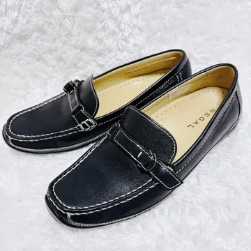 REGAL 리갈 드라이빙 로퍼 가죽 블랙 22.5cm