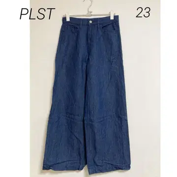 0568 PLST 플라스테 하이웨스트 와이드 데님 데님 팬츠 23